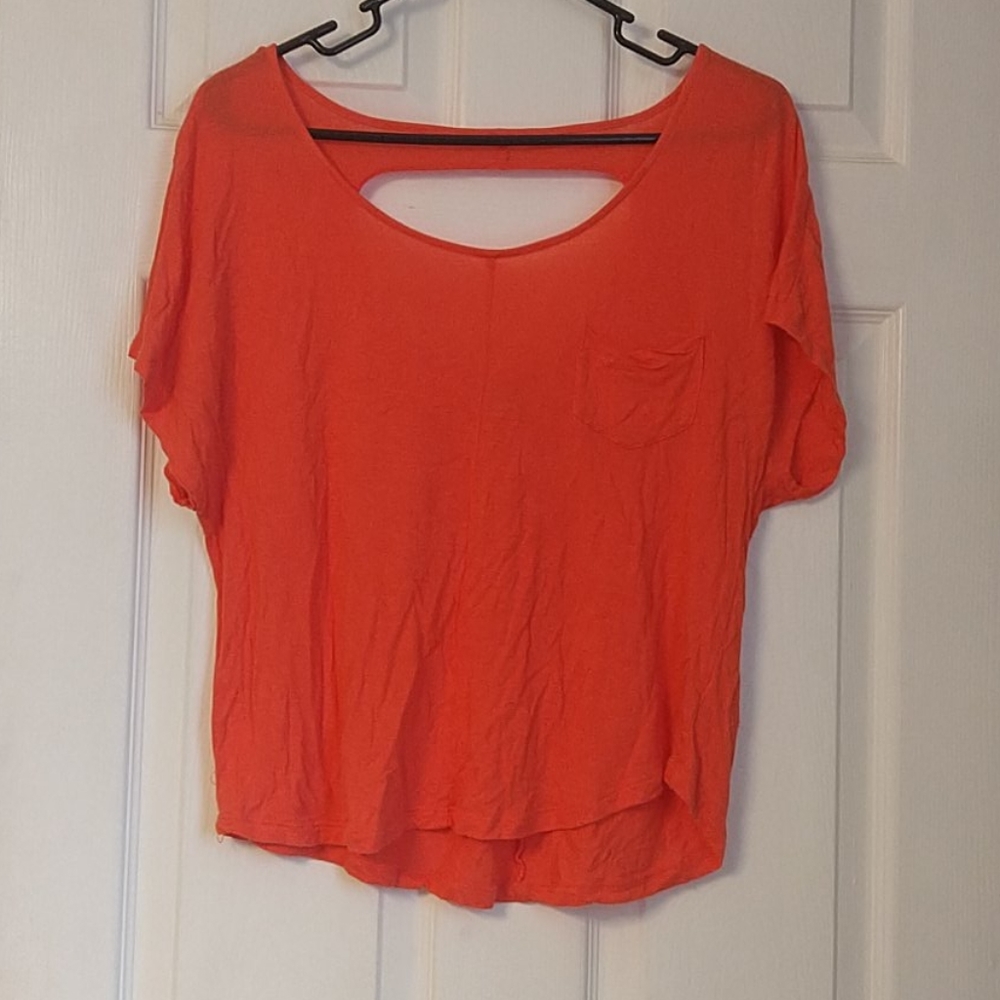 Orange short top